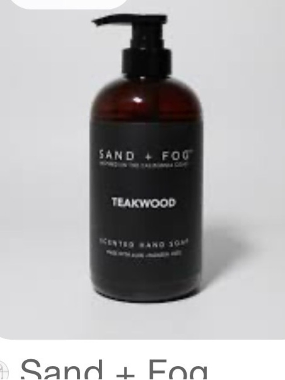 Sand + Fog Teakwood Hand Soap